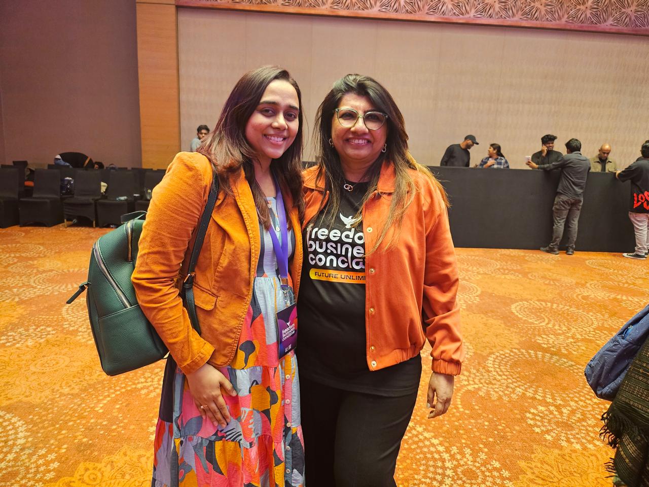 At the Freedom Business Conclave — learning alongside women founders building purpose-led work
